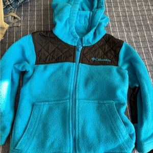 Columbia Blue and Black Kids Fleece Hoodie